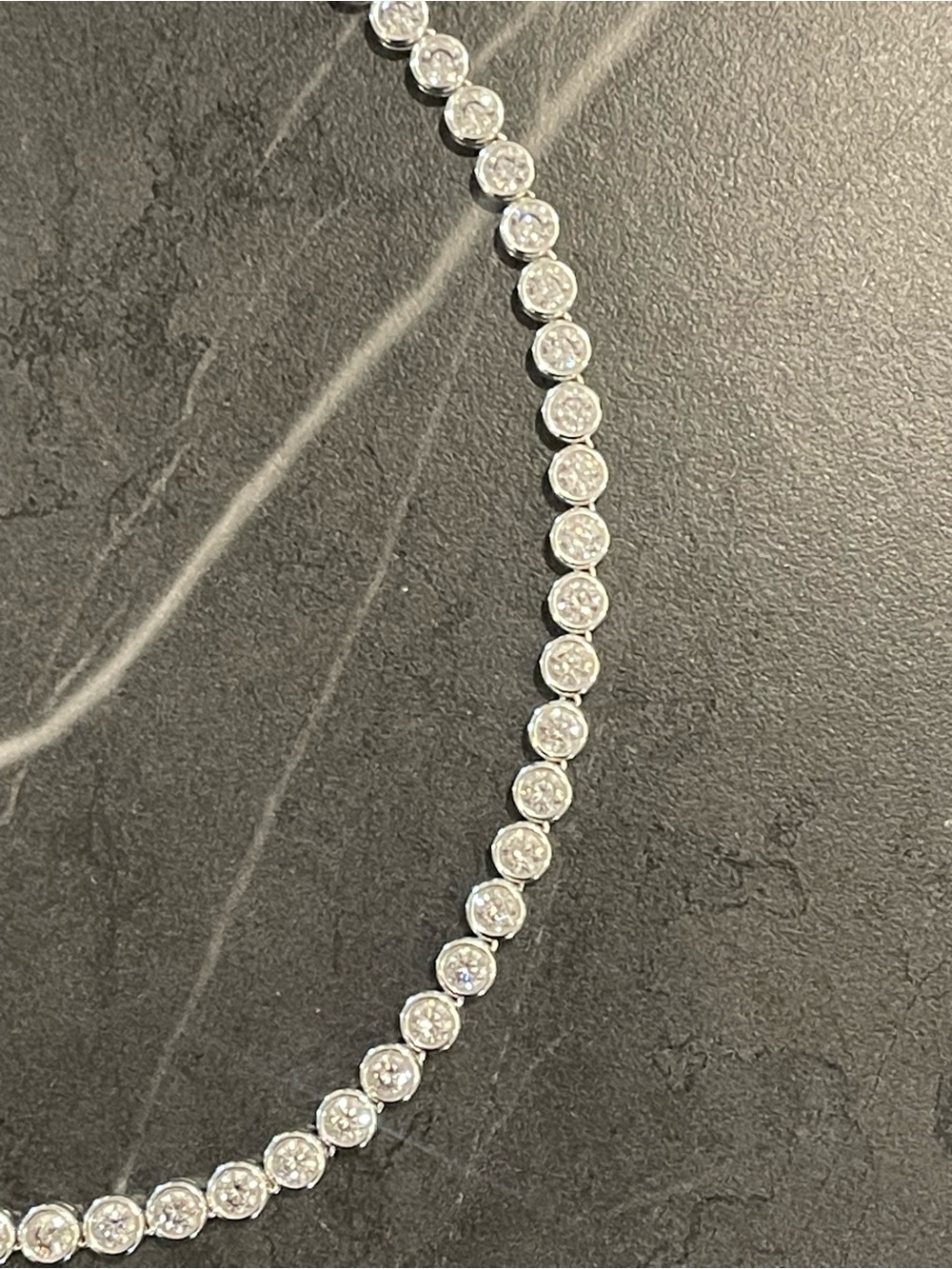 Kendra Scott Silver Tennis Necklace - Picture 3 of 5